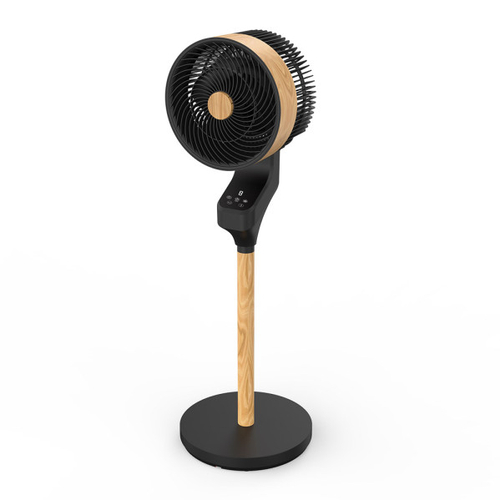 ABRILA Bizancio Negro-Haya 50W - Ventilador de Pie 3 Velocidades