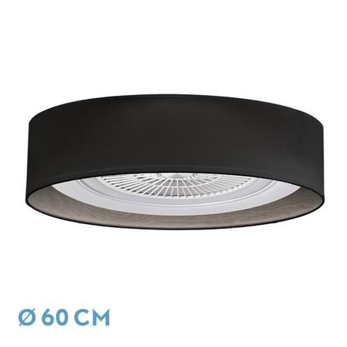 ABRILA Tania Negro-Madera 72w - Ventilador de Techo 5 Aspas