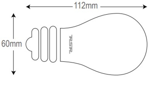 RSR LED 0164 Blanca - Bombilla E27 7W 850LM 4000K