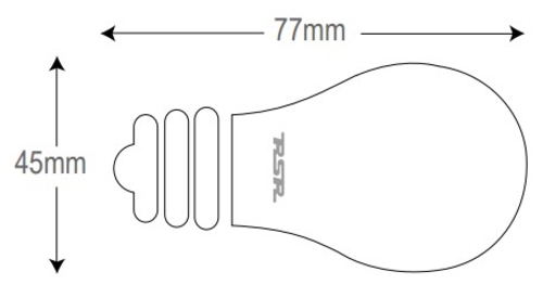 RSR G45 FILAMENTO Blanca Clara - Bombilla E27 4W 490LM 4000K