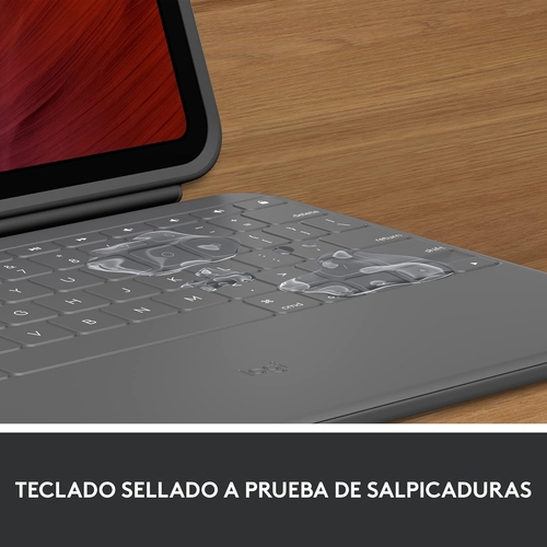 LOGITECH RUGGED FOLIO Gris - Funda Tablet Con Teclado
