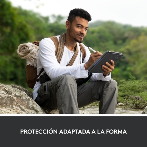 LOGITECH RUGGED FOLIO Gris - Funda Tablet Con Teclado