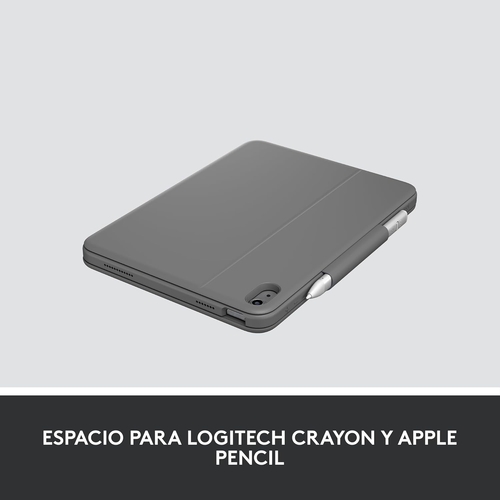 LOGITECH RUGGED FOLIO Gris - Funda Tablet Con Teclado
