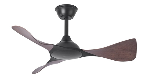 ABRILA CAIMAN Negro / Roble 36W - Ventilador de Techo 3 Aspas