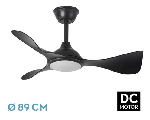 ABRILA CAIMAN Negro 36W - Ventilador de Techo 3 Aspas