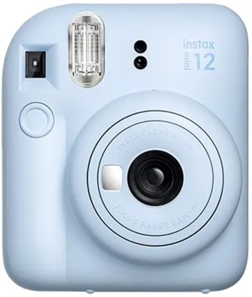 FUJIFILM MINI 12 Azul - Cámara Instantánea Digital + Film + Portafoto