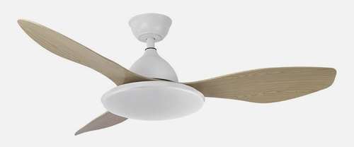 ABRILA YAEL Blanco-Haya - Ventilador de Techo 3 Aspas