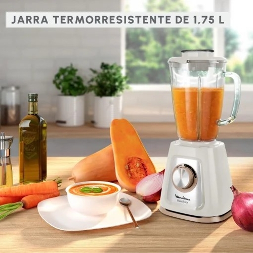 MOULINEX LM-430-A Crema - Batidora de Vaso 800W