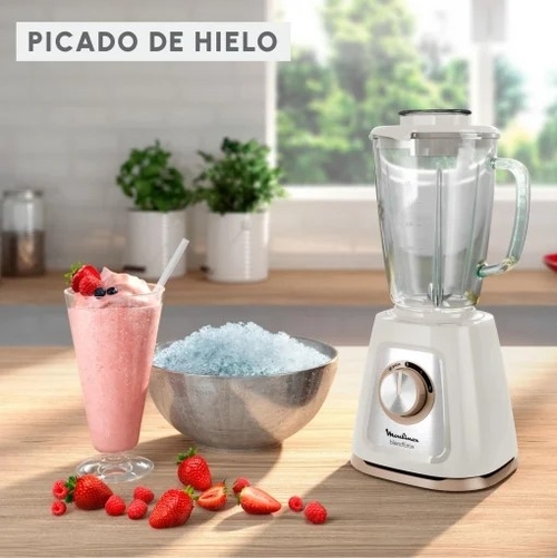 MOULINEX LM-430-A Crema - Batidora de Vaso 800W