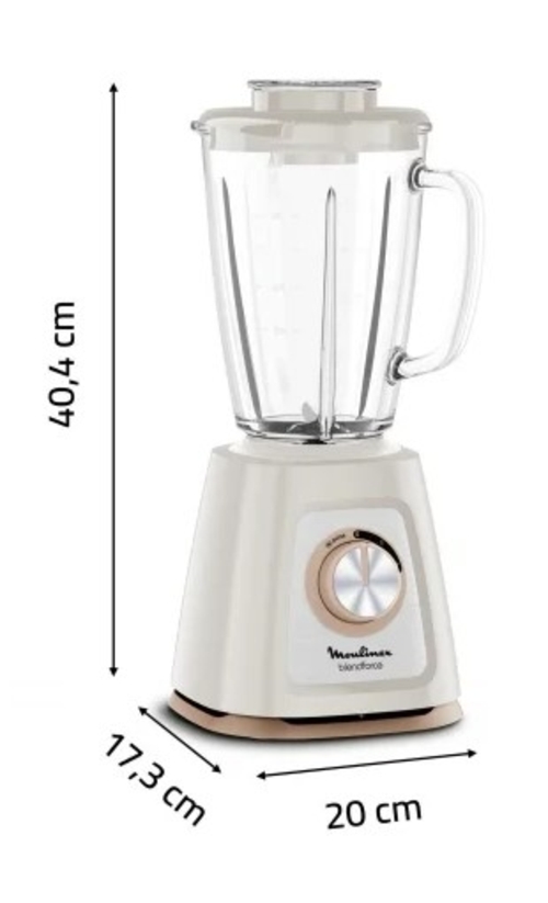 MOULINEX LM-430-A Crema - Batidora de Vaso 800W