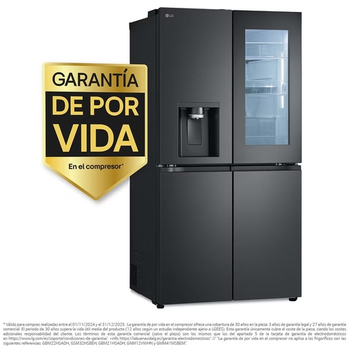 LG GMG961EVKE Acero Negro Grafito - Frigorífico Side by Side No Frost