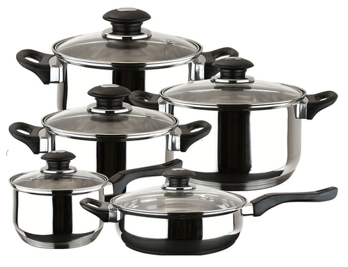 MAGEFESA Family INOX - Batería de Cocina 10 Piezas
