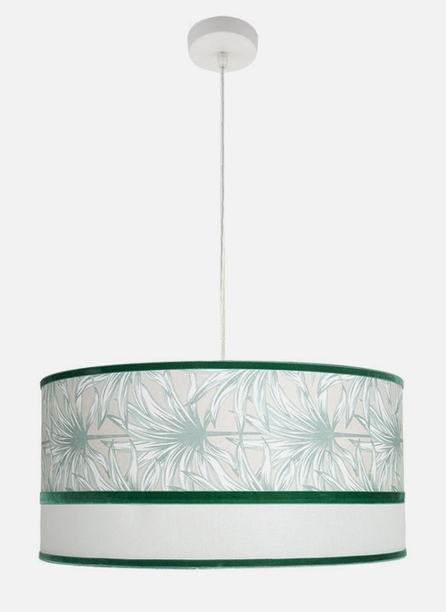 ABRILA CALEDONIA Blanco-Verde 60 CM - Colgante Nature 3XE27
