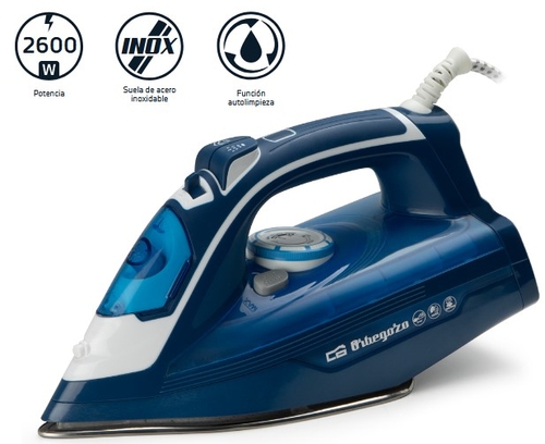 ORBEGOZO SV 2685 Azul - Plancha de Vapor 2600W