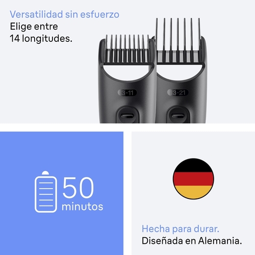 BRAUN MULTIGROMER AIO-3500 4 EN 1 Negro - Afeitadora Sin Cable