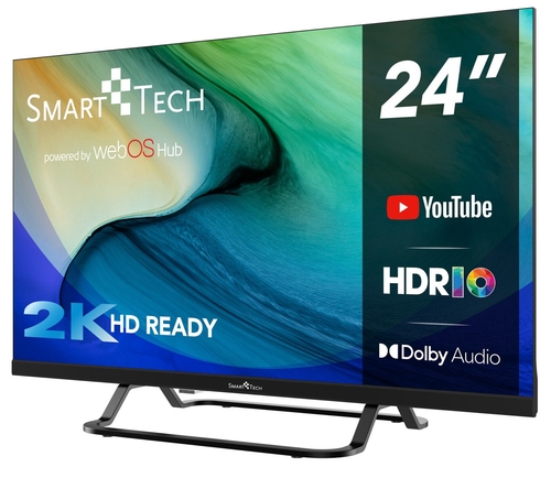 smart-tech 24HW01V Negro - TV 24" LED HD Smart TV