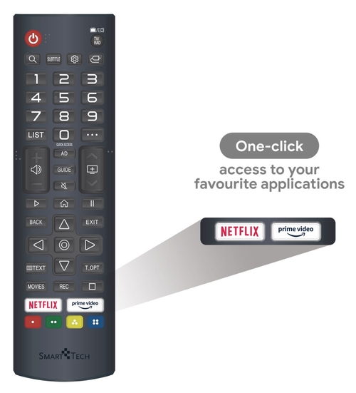 smart-tech 24HW01V Negro - TV 24" LED HD Smart TV