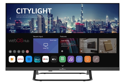 smart-tech 24HW01V Negro - TV 24" LED HD Smart TV