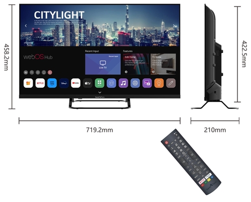 smart-tech 32HW01V Negro - TV 32" LED HD Smart TV