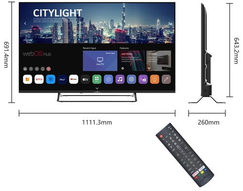 smart-tech 43UW02V Negro - TV 43" LED ULTRAHD Smart TV