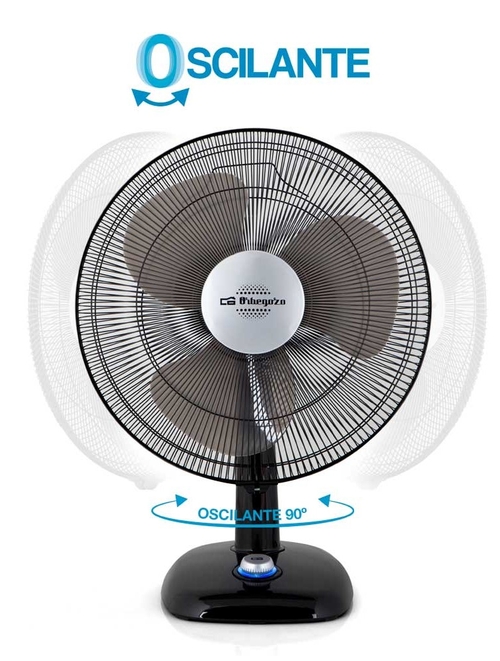 ORBEGOZO TF 0134 Negro - Ventilador de Sobremesa 40W