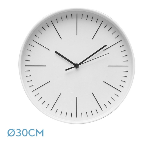 ABRILA HERA Blanco - Reloj de Pared 30cm