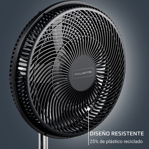 ROWENTA VU3110F3 Negro - Ventilador de Pie 5 Aspas