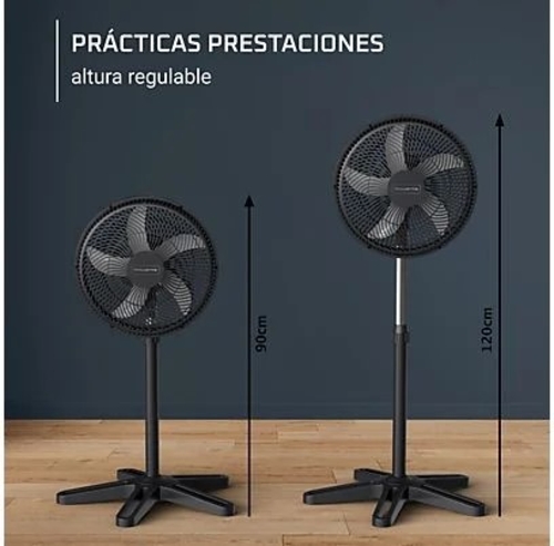 ROWENTA VU3110F3 Negro - Ventilador de Pie 5 Aspas