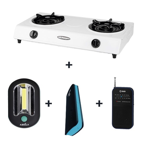 ORBEGOZO HORNILLO FO-2600+LINTERNA LED+POWERBANK+TRANSISTOR ELCO - Pack Supervivencia
