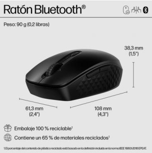 HP 420 Negro - Ratón Inalámbrico