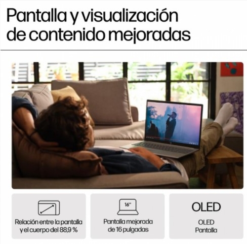 HP PAVILION 16-AF0025NS INTEL CORE ULTRA 5 125U Azul - Ordenador Portátil 16" 16GB 512GB