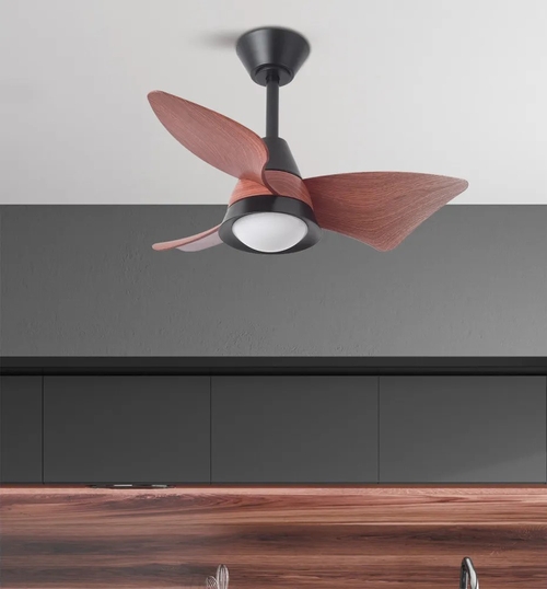 ABRILA JAGUAR Negro-Roble 30W - Ventilador de Techo 3 Aspas