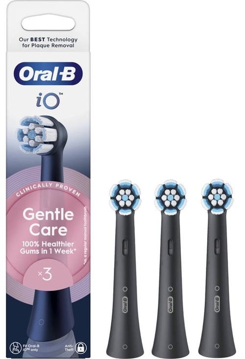 BRAUN ORAL-B IO GENTLE CARE Negro - Recambio CEPILLO DE DIENTES 3 UD