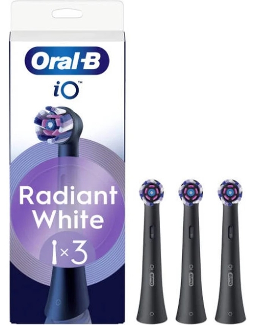 BRAUN ORAL B IO RADIANT Negro - Recambio CEPILLO DE DIENTES 3 UD