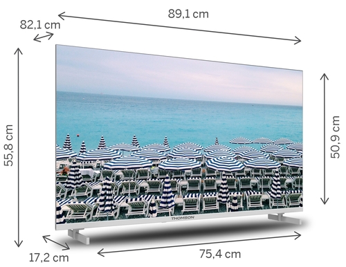 THOMSON 40FD2S13W Blanco - TV 40" FULL HD Smart TV