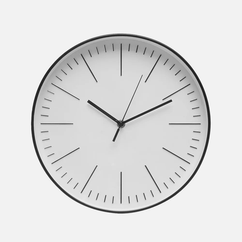 ABRILA HERA Negro - Reloj de Pared 30cm