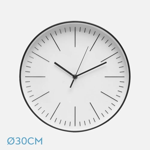 ABRILA HERA Negro - Reloj de Pared 30cm
