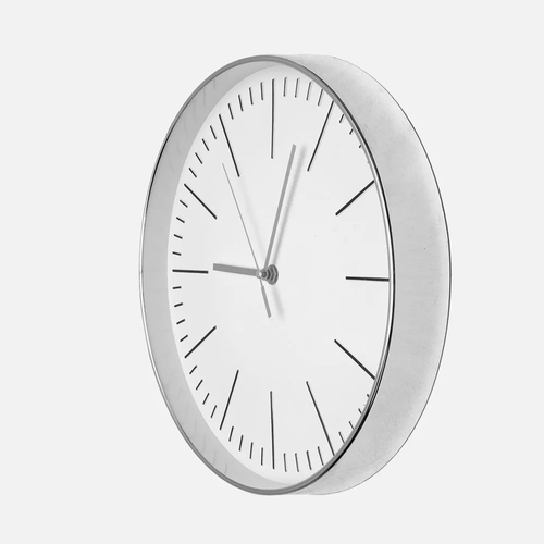 ABRILA HERA Plata - Reloj de Pared 30cm