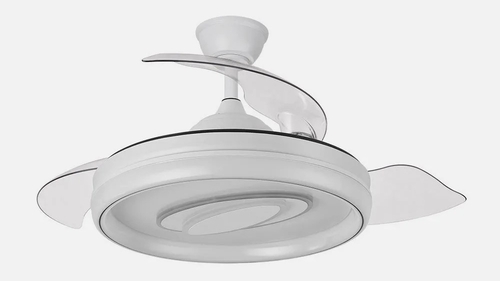 ABRILA MARACANA Blanco - Ventilador de Techo 3 Aspas Retráctil