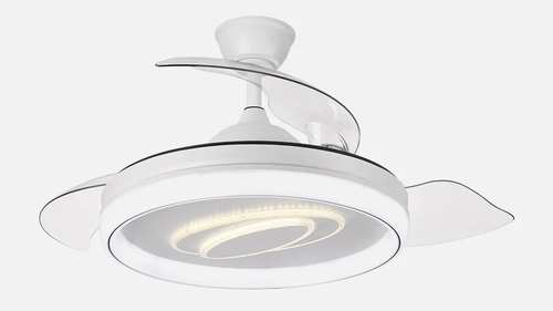ABRILA MARACANA Blanco - Ventilador de Techo 3 Aspas Retráctil