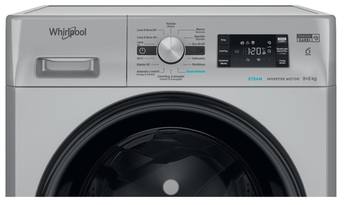 WHIRLPOOL FFWDB 964489 SBV SPT INOX - Lavadora Secadora 9KG / 6KG 1400RPM