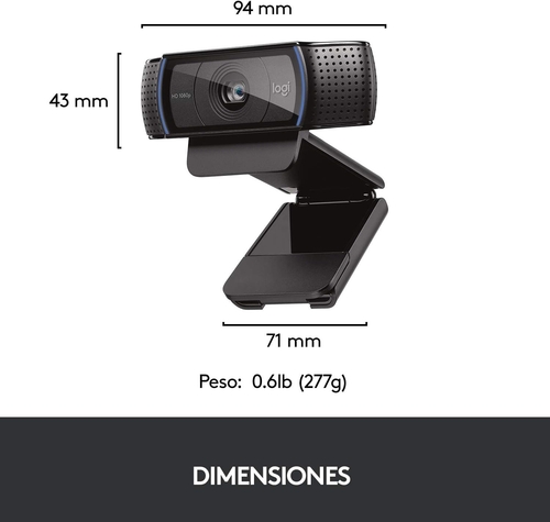 LOGITECH C290 Negro - Webcam 1080p
