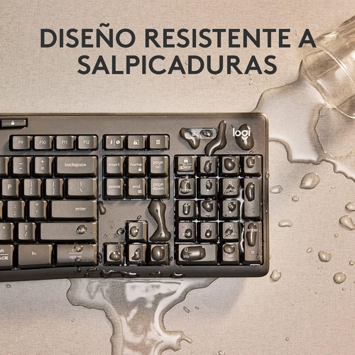 LOGITECH MK370 Negro - Teclado + Ratón