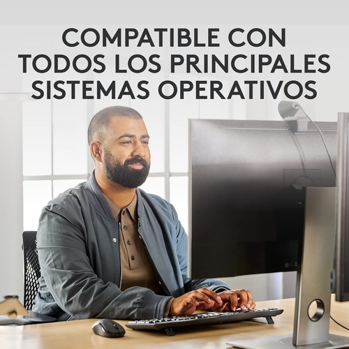 LOGITECH MK370 Negro - Teclado + Ratón