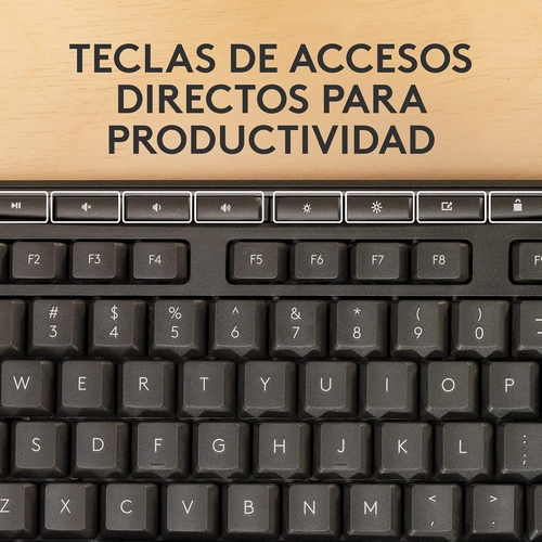 LOGITECH MK370 Negro - Teclado + Ratón