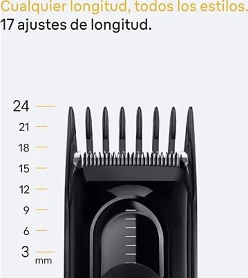 BRAUN HC5510 Negro - Cortapelos Sin Cable