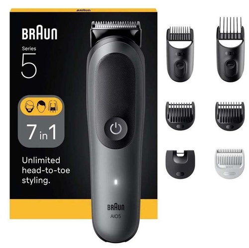 BRAUN AIO 5520 7 en 1 - Afeitadora Corporal Sin Cable