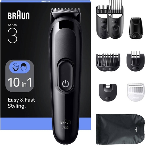 BRAUN AIO 3560 10 en 1 - Afeitadora Corporal Sin Cable