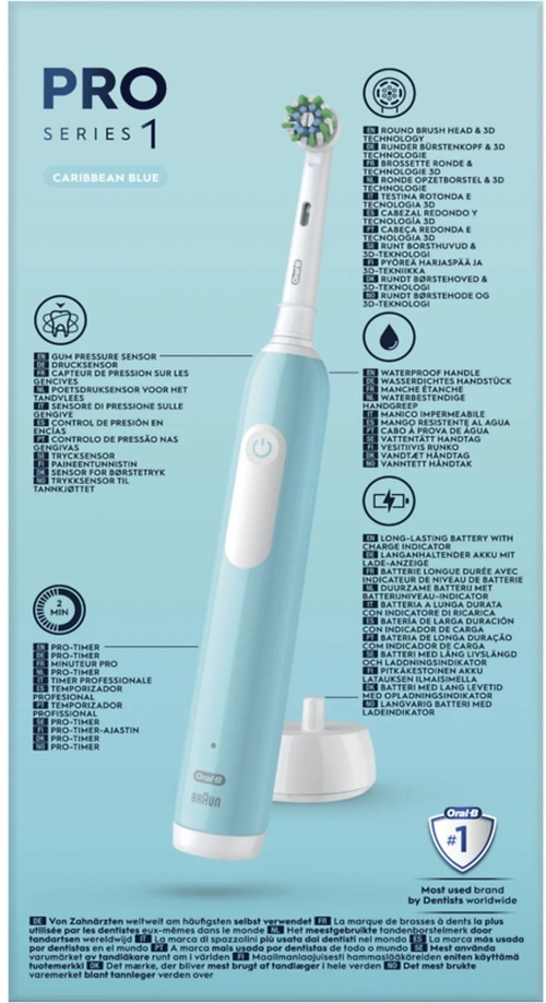 BRAUN ORAL B PRO 1 - Cepillo Eléctrico Azul