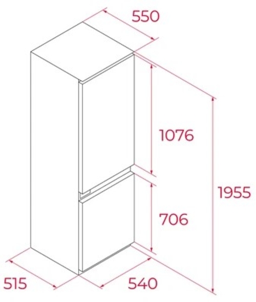 TEKA RBF 78385 FI Blanco - Frigorífico Combi No Frost